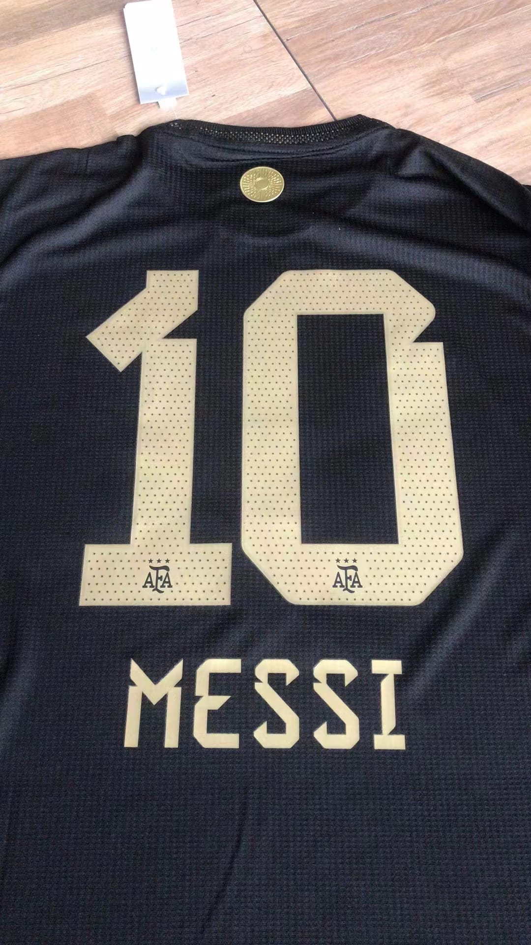 Argentina 2023 Golden Bisht |  Messi 10 Special Edition Football Jersey